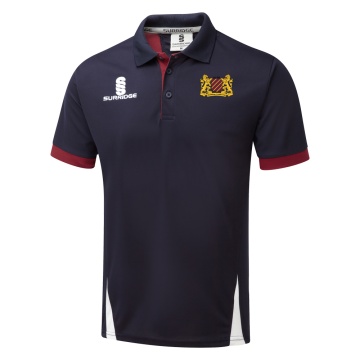 Blade Polo Shirt : Navy / Maroon / White