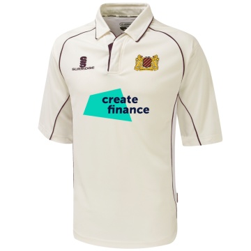 Premier Cricket Shirt - Short Sleeve Maroon
